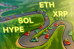 Traders watch XRP, ETH, SOL and HYPE now that Bitcoin trades below $100K