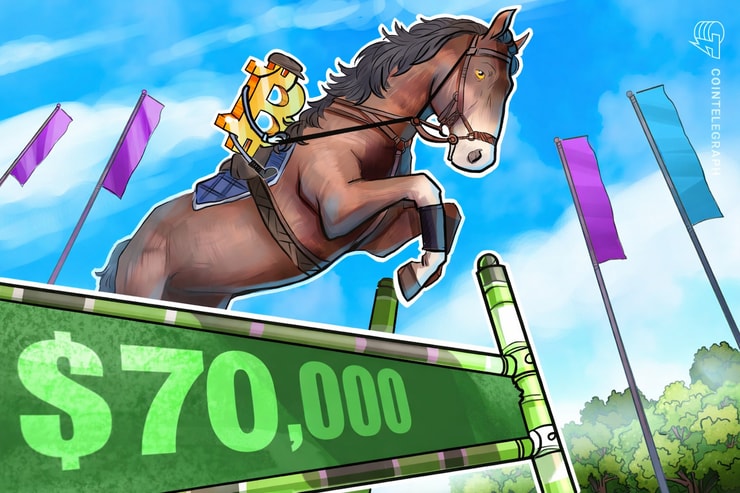 比特幣（BTC）徘徊在7萬美元左右，Coinbase 溢價指標一個月來首次出現上漲信號