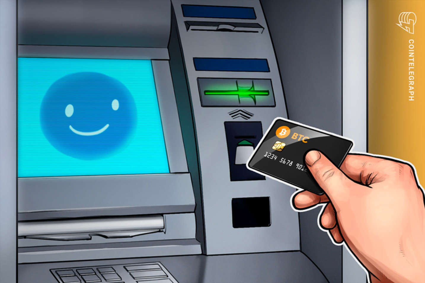 Dinheiro físico na rede banco 24h agora usa tecnologia do Bitcoin