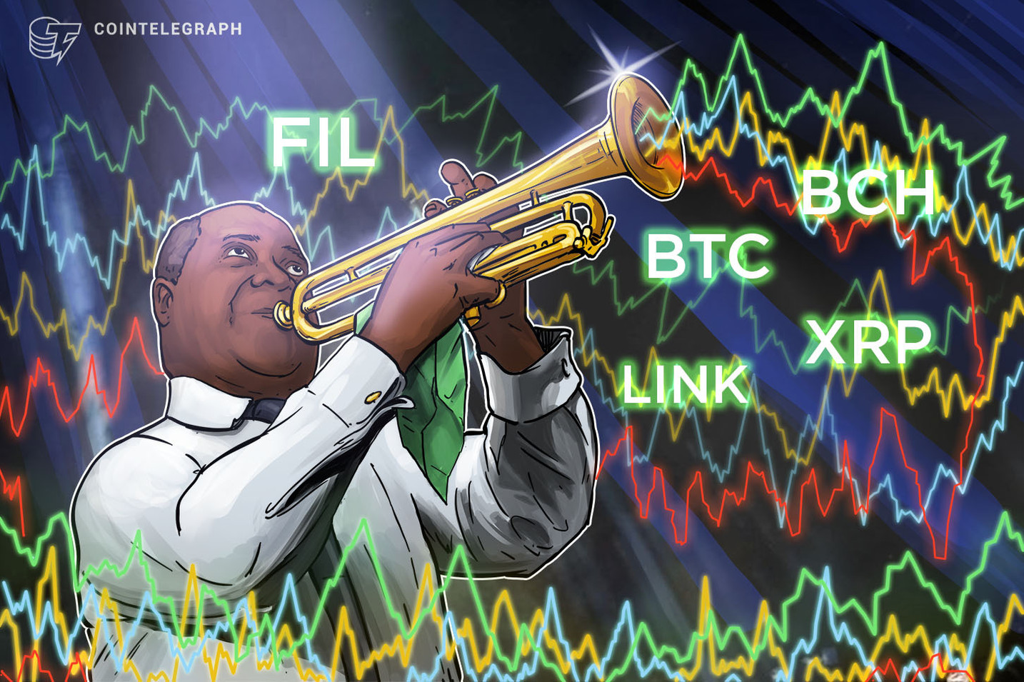 Top 5 criptomoedas para acompanhar na semana: BTC, XRP, LINK, BCH, FIL