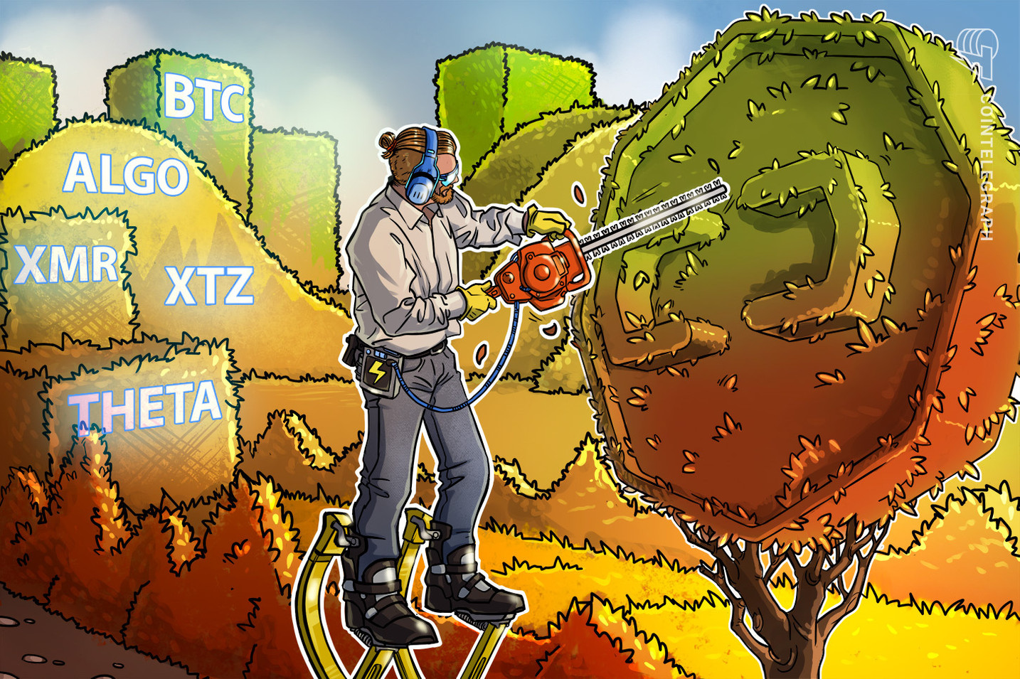 Top 5 criptomoedas para ficar de olho esta semana: BTC, ALGO, XMR, XTZ, THETA