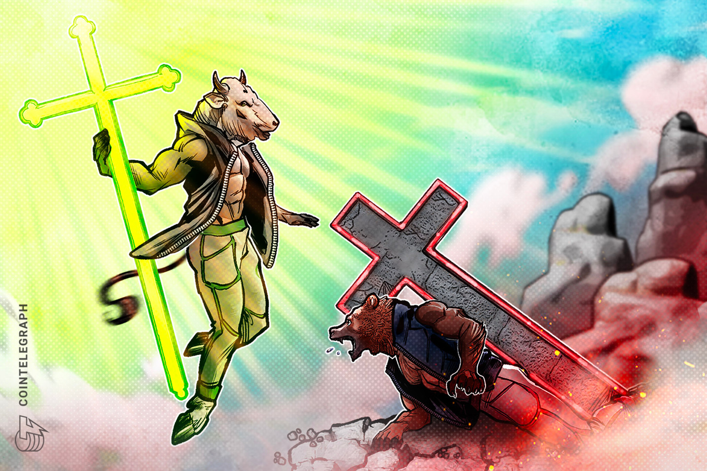 Un 'golden cross' appare sul grafico di BTC, proprio come prima dell'ultimo massimo storico