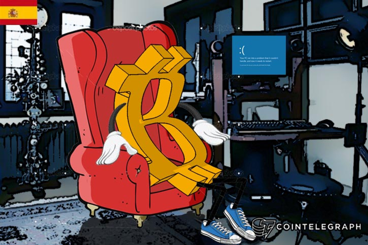 El Bitcoin triste con malas experiencias
