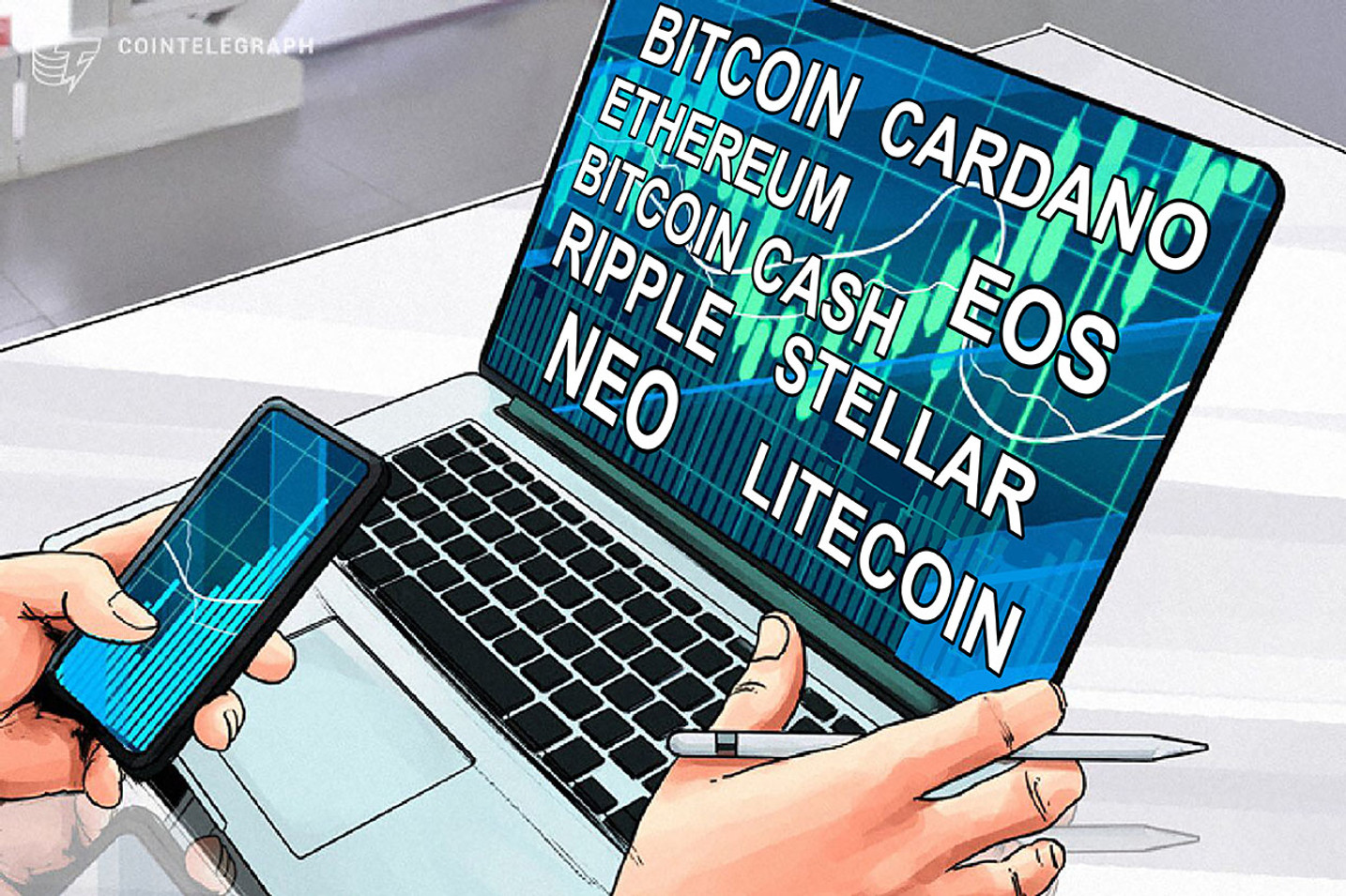 Bitcoin, Ethereum, Bitcoin Cash, Ripple, Stellar, Litecoin, Cardano, NEO, EOS: Analisi dei prezzi, 26 marzo