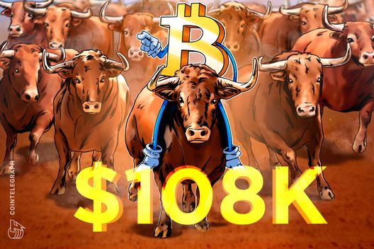 Bitcoin price starts 'normal and healthy' support test as $108K halts bulls
