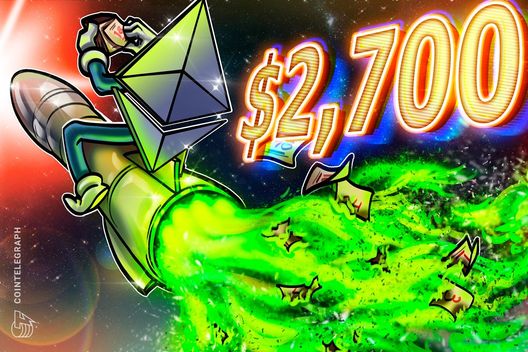 Staked Ethereum hits all-time high as ETH tops .7K