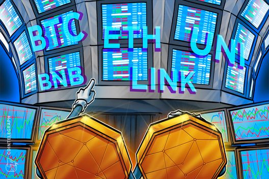 Bitcoin holds 8K while ETH, BNB, LINK, UNI aim to extend the altcoin rally
