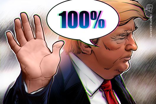 Trump announces 100% tariffs on China, Bitcoin plummets below 0K