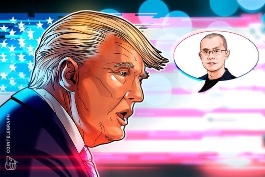 President Trump pardons Binance founder CZ: Report