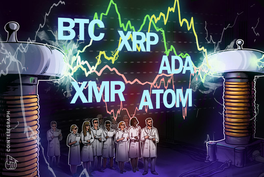 Las 5 principales criptomonedas para observar esta semana: BTC, XRP, ADA, XMR, ATOM