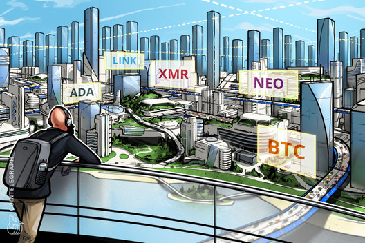 Las 5 principales criptomonedas para observar esta semana: BTC, NEO, XMR, ADA, LINK
