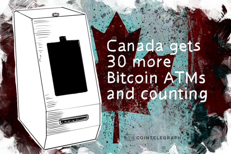 Canada gets 30 more Bitcoin ATMs and counting