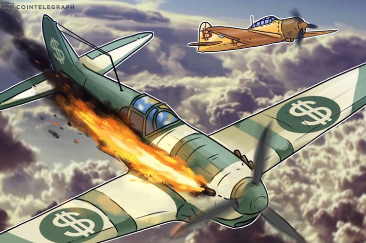 O dólar vai terminar 2017 como o pior ano da moeda desde 2003, enquanto o Bitcoin valorizou 1.372%