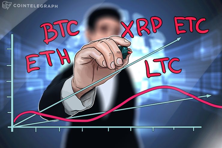 Análise de Preço de 1 de Agosto: Bitcoin, Ethereum, Ripple, Lutecoin e Ethereum Classic