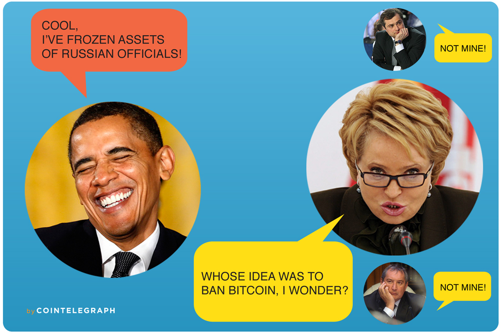 Sanctioning by US and EU do not change Russia’s determination to wipe out Bitcoin