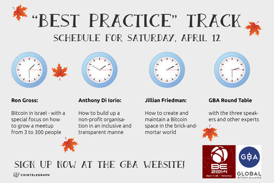 GBA Best Practice Track at the Bitcoin Expo Toronto
