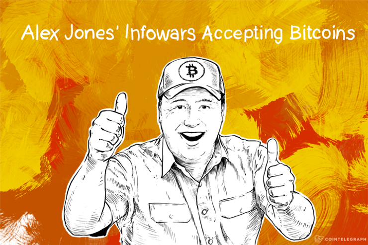 Alex Jones’ Infowars Accepting Bitcoins