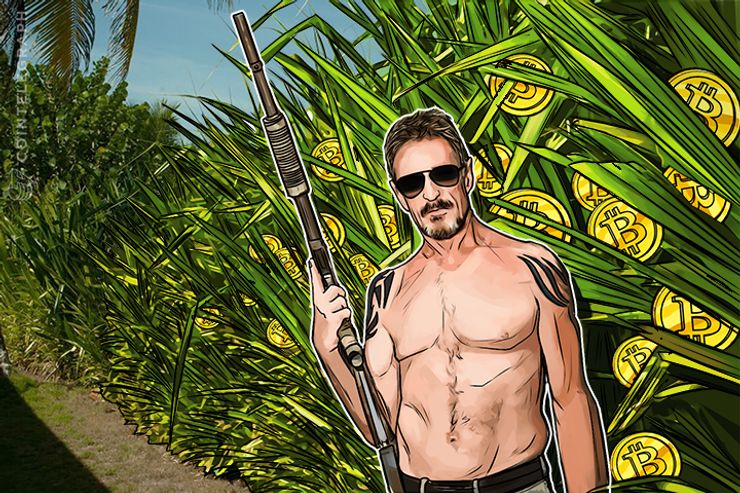 Bitcoin não é uma bolha, diz John McAfee em entrevista à RT