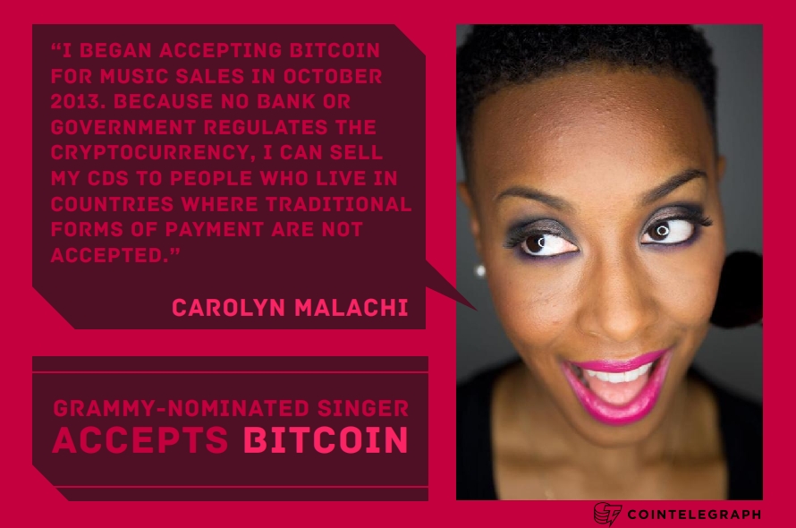 Grammy-Nominated Singer Accepts Bitcoin