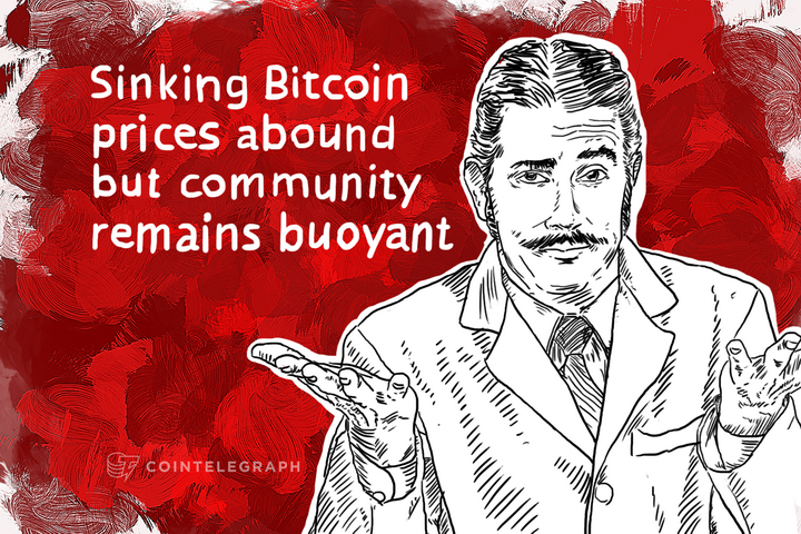 Sinking Bitcoin prices abound but community remains buoyant