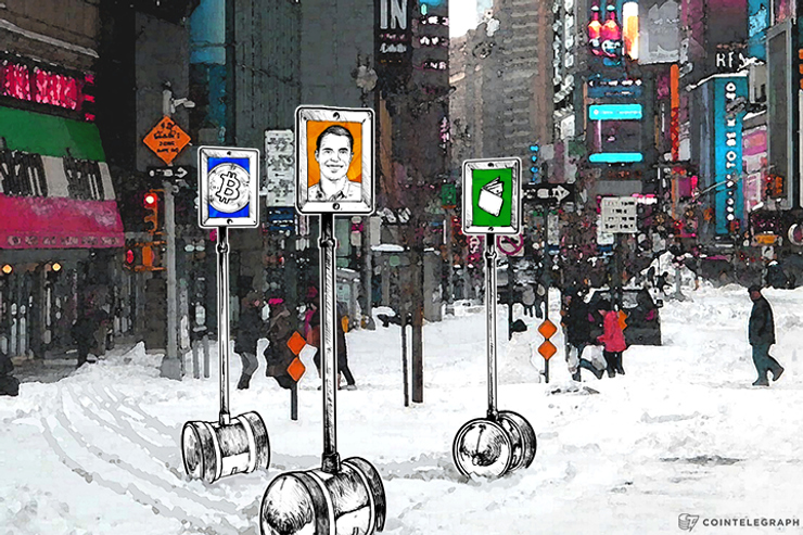 Virtual Roger Ver Spotted Handing Out Bitcoins in NYC