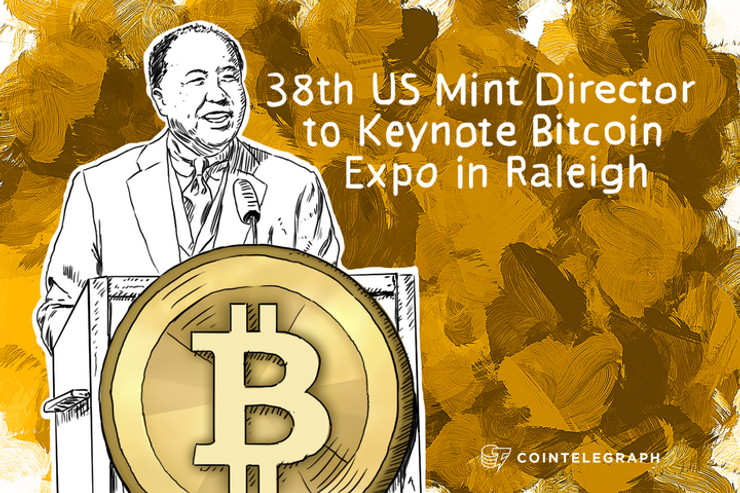 38th US Mint Director to Keynote Bitcoin Expo in Raleigh