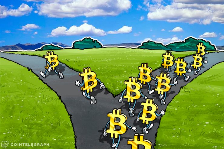 Bitcoins on a bifurcated trail