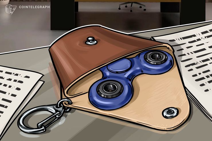 Ripple as a spinner in a leather cover