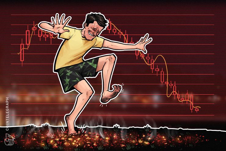Mercado cripto no vermelho: Bitcoin cai abaixo de $8.000, Ethereum mergulha abaixo de $500