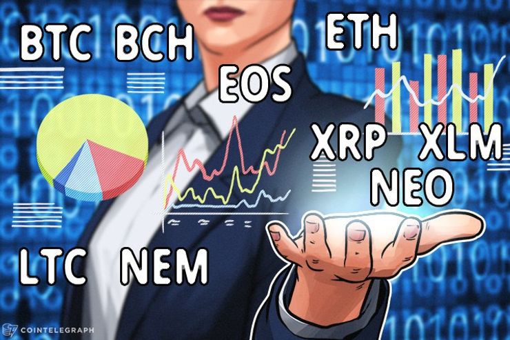 بيتكوين، إيثريوم، بيتكوين كاش، ريبل، ستيلر، لايتكوين، نيم، نيو، إيوس: تحليلٌ للأسعار بتاريخ ٧ فبراير ٢٠١٨