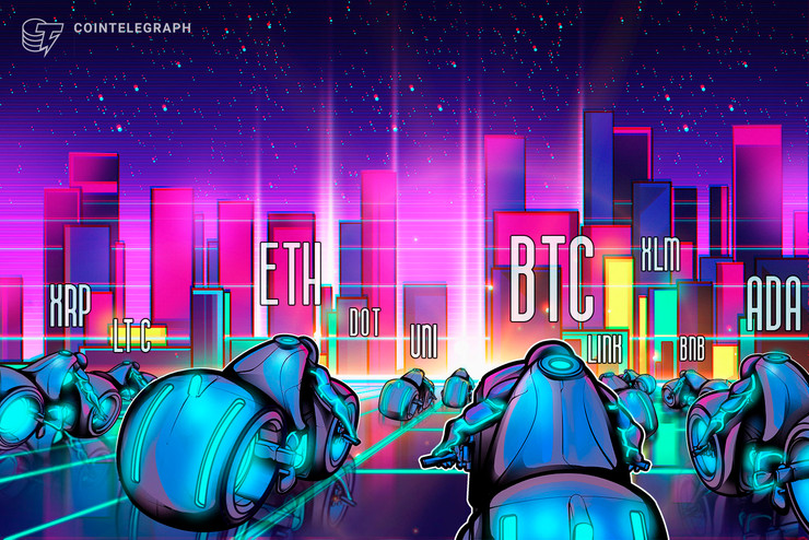 Análisis de precios del 12 de abril: BTC, ETH, BNB, XRP, ADA, DOT, UNI, LTC, LINK, XLM