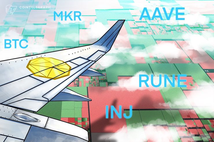 ¿Traerá el "Uptober" de Bitcoin ganancias para MKR, AAVE, RUNE e INJ?