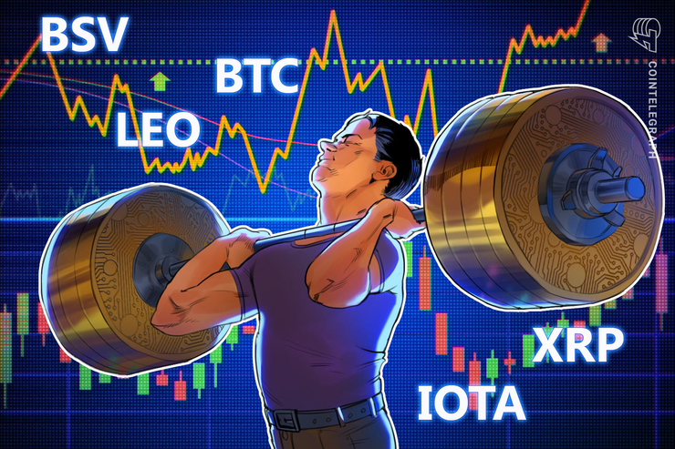 Las 5 criptomonedas de mejor desempeño: BSV, BTC, XRP, LEO, IOTA