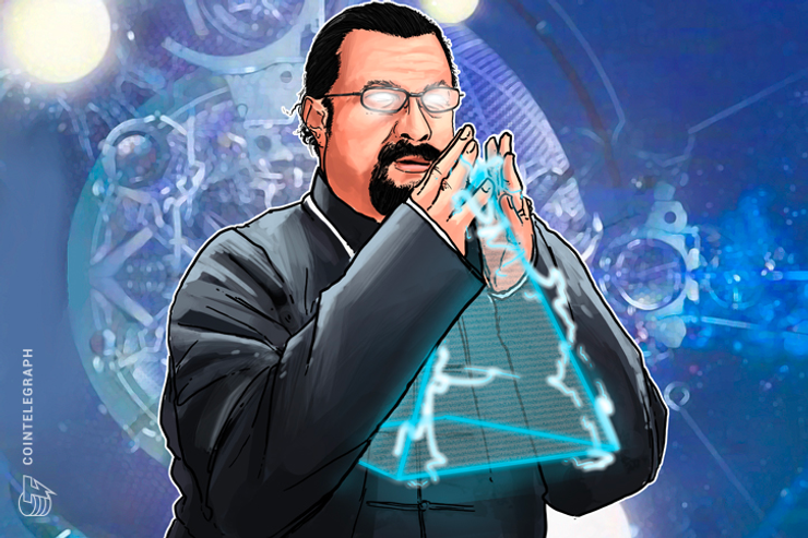‘Zen Master’ und Hollywood-Schauspieler Steven Seagal ist das Gesicht des neuen "Supercoins" Bitcoiin2Gen