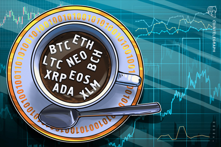 4月25日 仮想通貨チャート分析:ビットコイン イーサ ビットコインキャッシュ リップル ステラ ライトコイン カルダノ NEO EOS