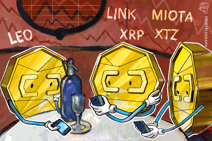 Top-5 Crypto Performers: LEO, LINK. MIOTA, XRP, XTZ