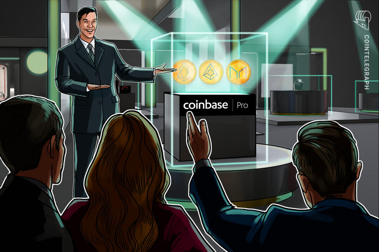 Coinbase Pro annuncia il supporto per tre nuovi token: EOS, Augur e Maker