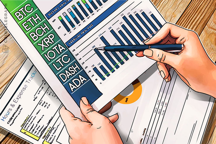 18年1月2日チャート分析・ビットコイン、イーサ、リップル、ビットコインキャッシュ、IOTA、ライトコイン、ダッシュ、カルダノ