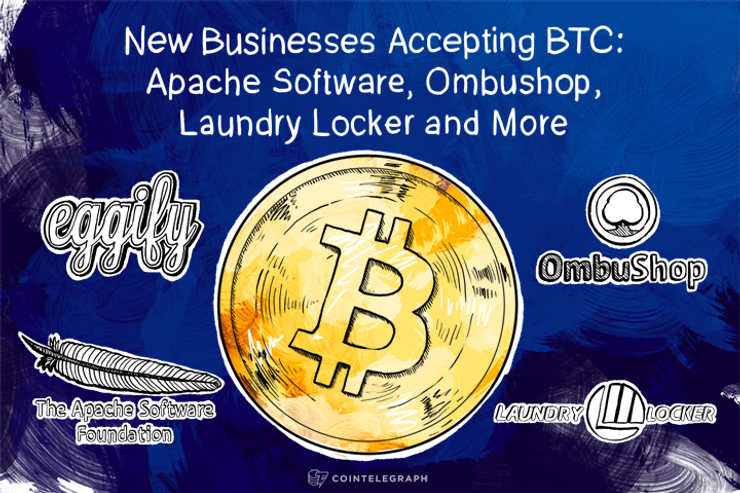 New Businesses Accepting BTC: Apache Software, Ombushop, Laundry Locker and More