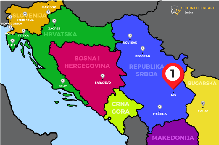 Crveni Pevac: Niš je dobio prvi kripto ATM