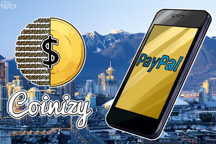 Coinizy社、世界初のビットコインからPayPalへの取引サービス実施へ