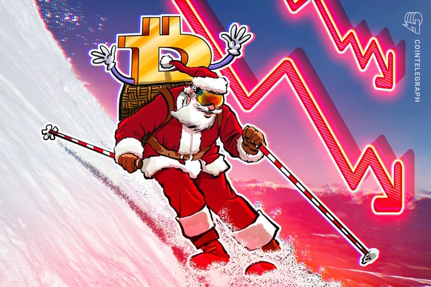 Bitcoin ‘Santa Claus rally’ hopes dwindle as price hits December low