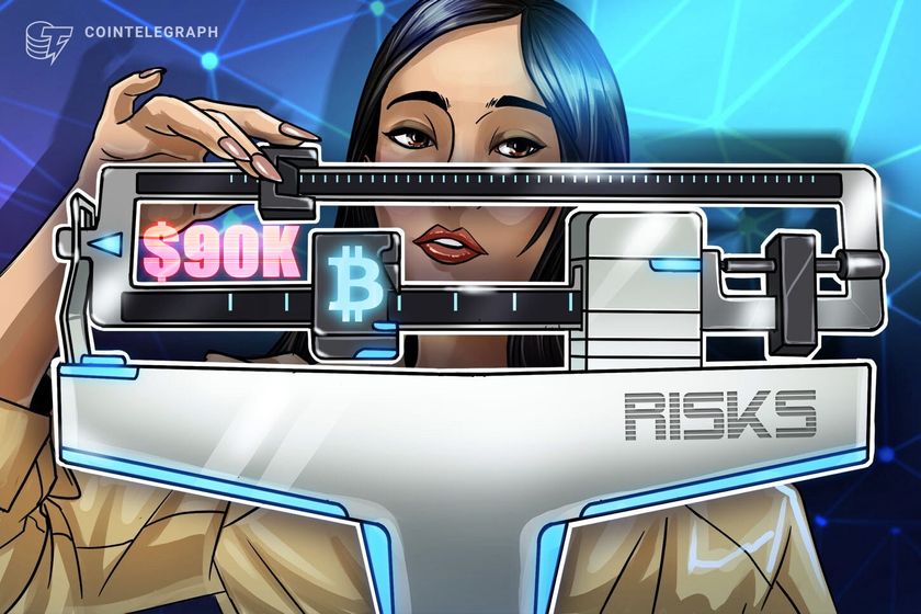 Bitcoin price dip below $90K driven by investors bracing for upcoming economic risks