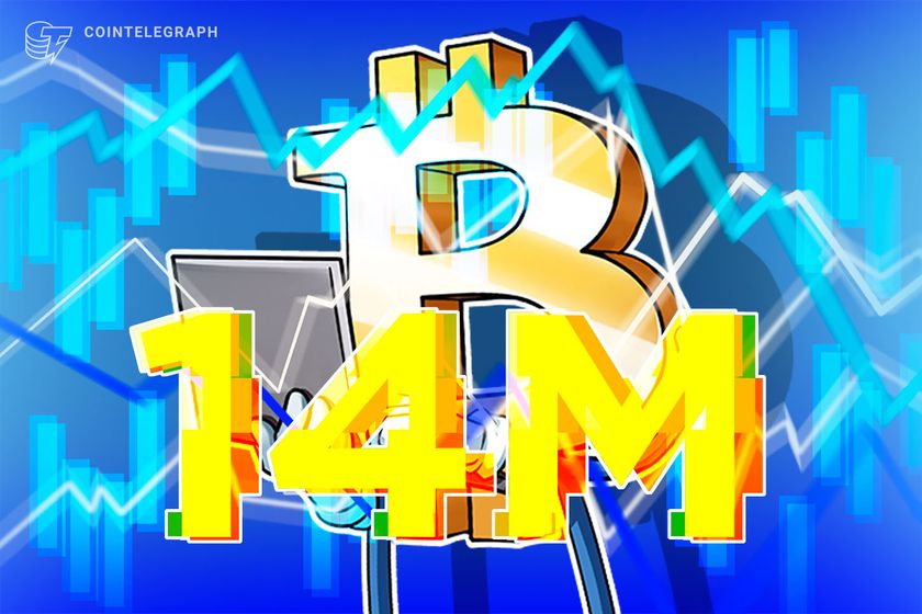 Bitcoin illiquid supply hits 14M BTC as hodlers set bull market record