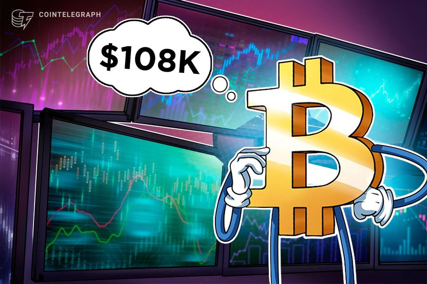 Bitcoin back below $108K...