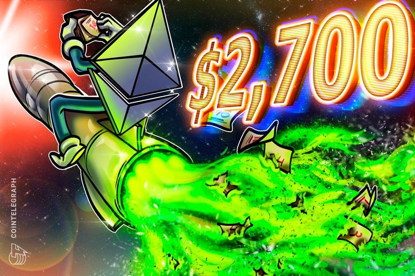 Staked Ethereum hits all-time high as ETH tops .7K