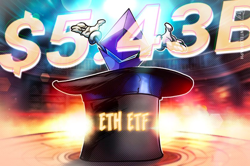 Spot Ether ETFs clock .4B monthly inflow record amid 20-day streak
