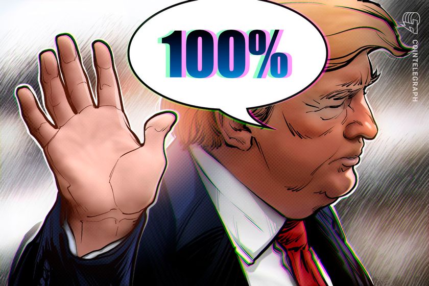 Trump announces 100% tariffs on China, Bitcoin plummets below 0K