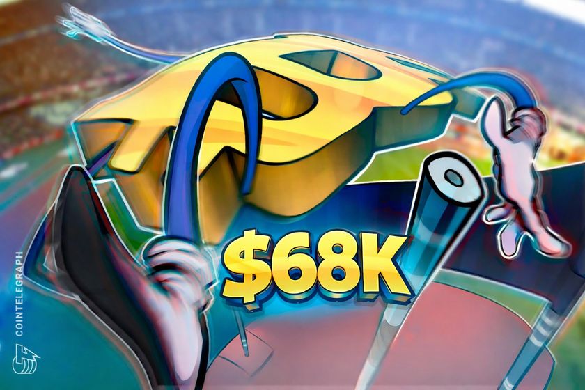 Bitcoin bate recorde semanal de $68.600 e os bulls miram nos $70.000